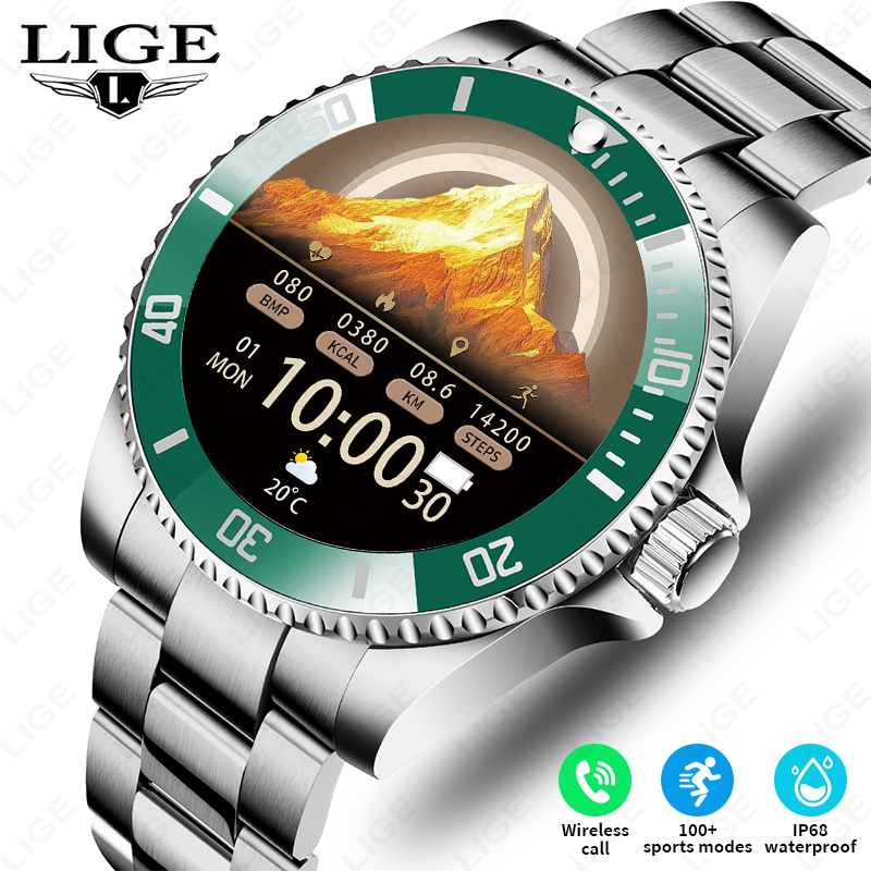 Luxury Watch In The World - LIGE Nowy Smartwatch Męski Połączenia Bluetooth