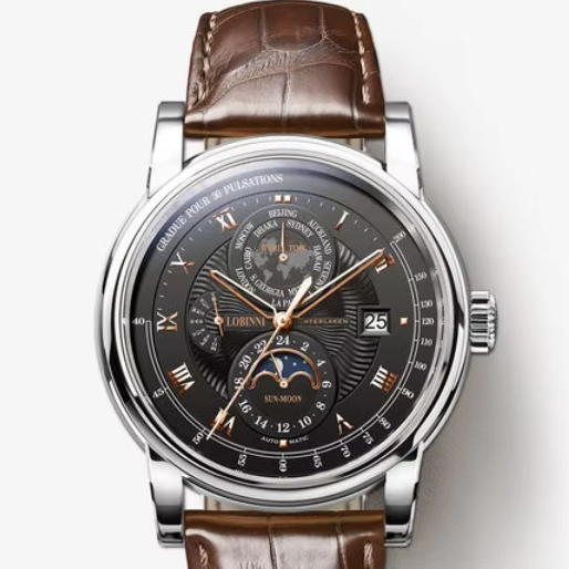 Luxury Watch In The World - LOBINNI Męski Zegarek Automatyczny 42MM Mechaniczny