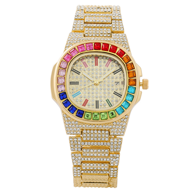 Luxury Watch Iceberg - Iced Out zegarek Top marka luksusowy