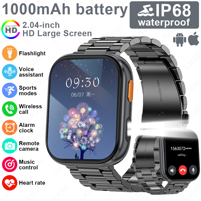 Luxury Watch In The World - LIGE Nowy Wojskowy Zegarek Smartwatch Męski