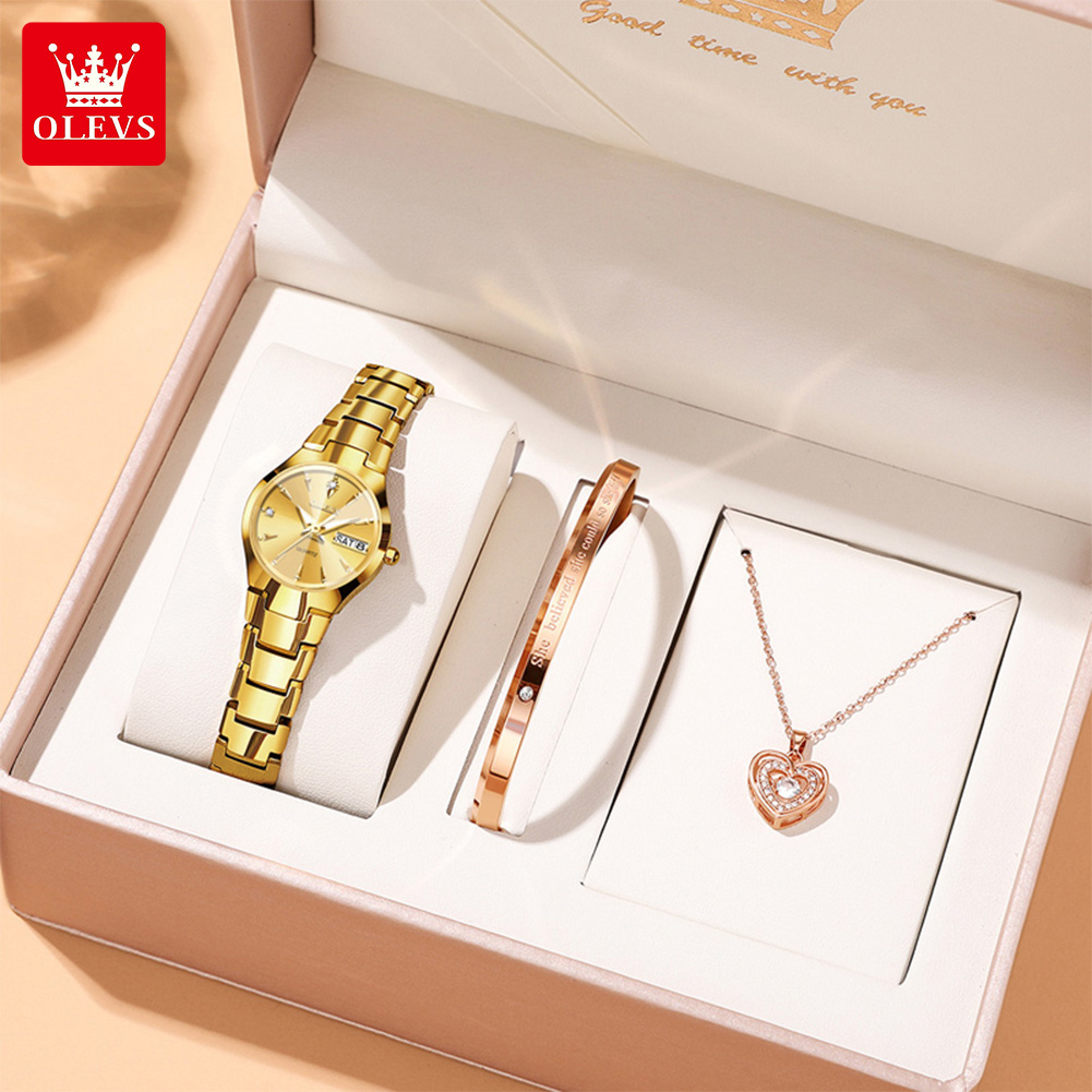 Luxury Watch & Jewellery - Zegarek damski OLEVS 8697 Luksusowy Elegancki