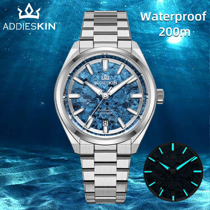 Luxury Watch Second Hand - AddiesKin K006 Niebieski Zegarek Mechaniczny z