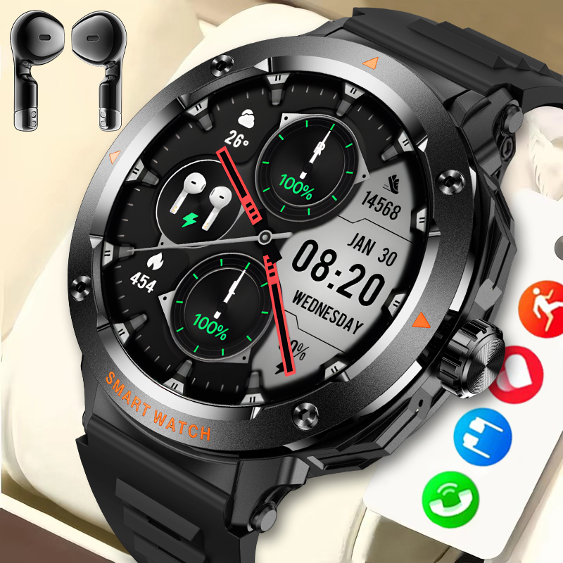 Luxury Watch In The World - Smartwatch 2025 Słuchawki Bezprzewodowe TWS NFC