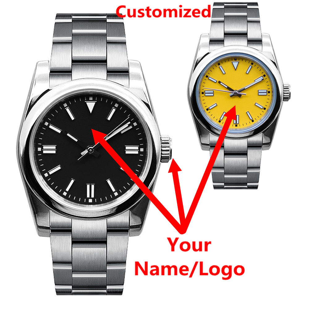 Luxury Watch Quality - Zegarek męski z własnym logo, szafirowe