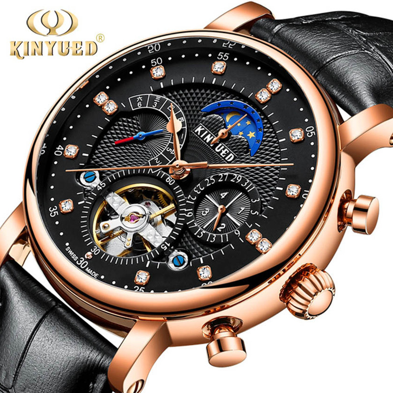Luxury Watch On Sale - Luksusowa marka KINYUED automatyczny mechaniczny męski