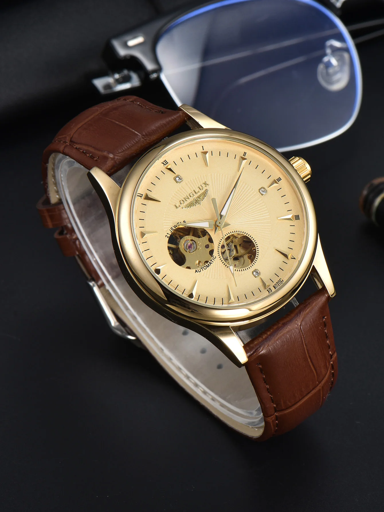 Luxury Watch On Sale - Zegarek automatyczny LONGLUX, elegancki styl, hurtowa