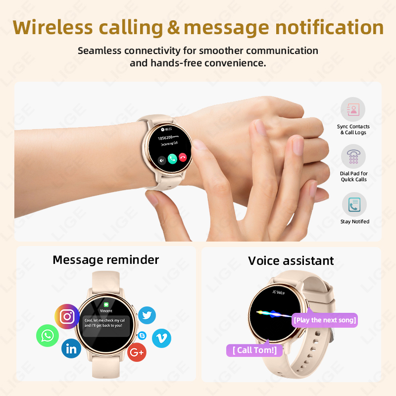 Smartwatch damski LIGE 2026, l – Luxury Watch In The World recenzja i cena