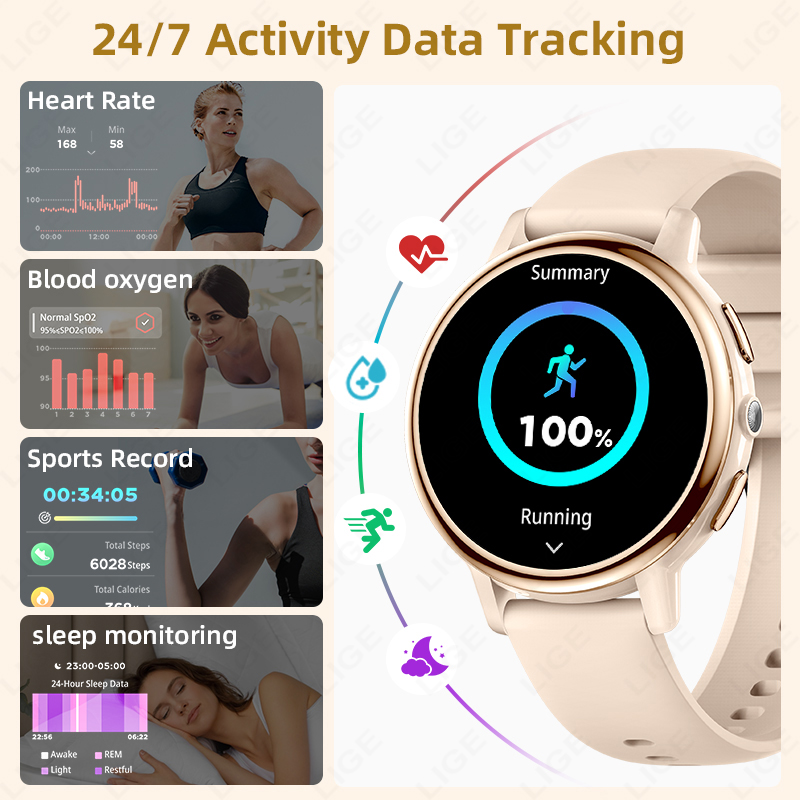 Smartwatch damski LIGE 2026, l – Luxury Watch In The World recenzja i cena