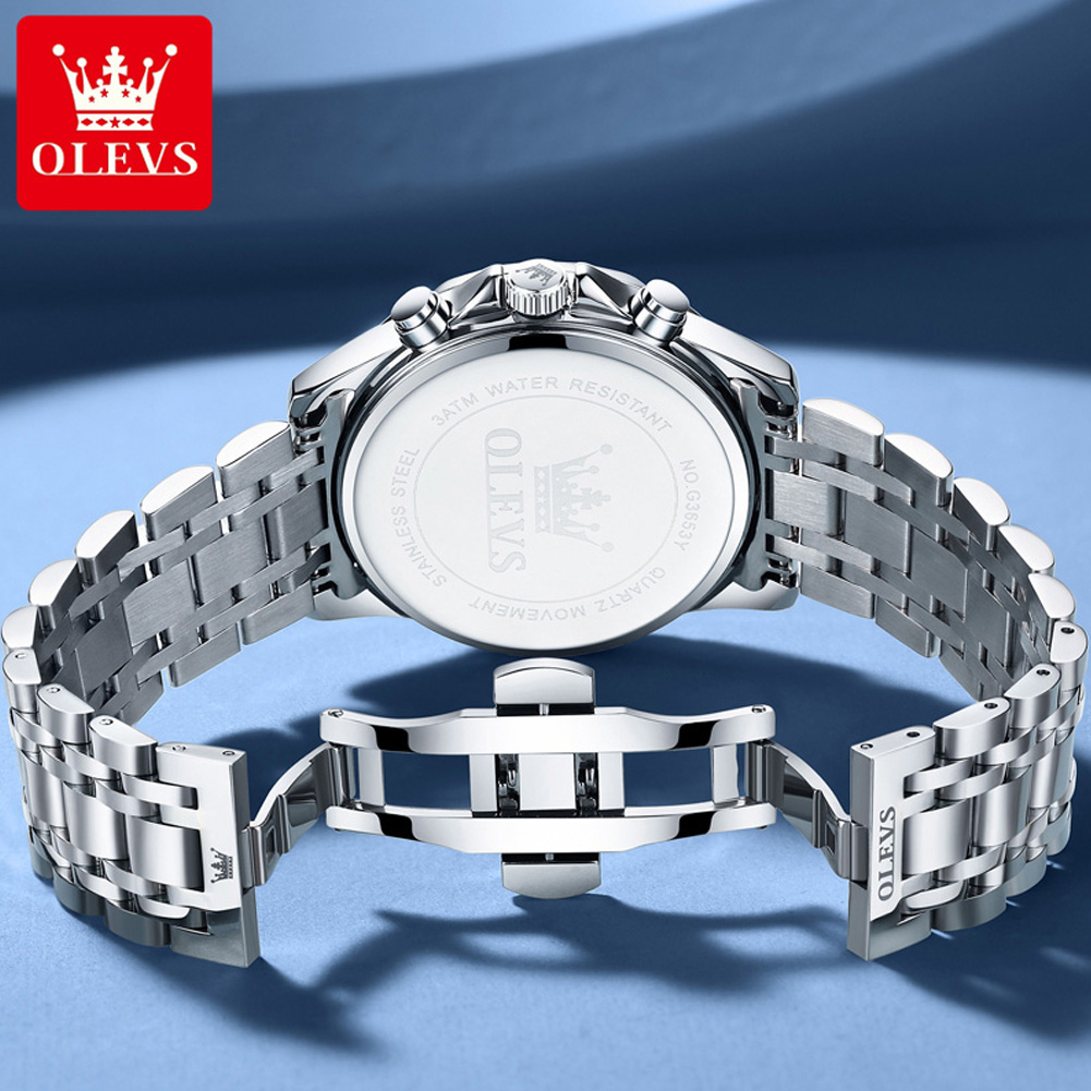 Zegarek męski OLEVS 3653 z kal – Luxury Watch Mockup recenzja i cena
