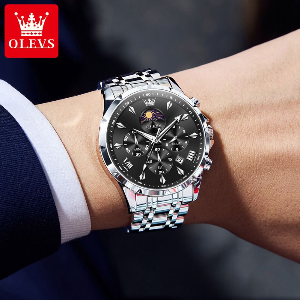 Zegarek męski OLEVS 3653 z kal – Luxury Watch Mockup recenzja i cena