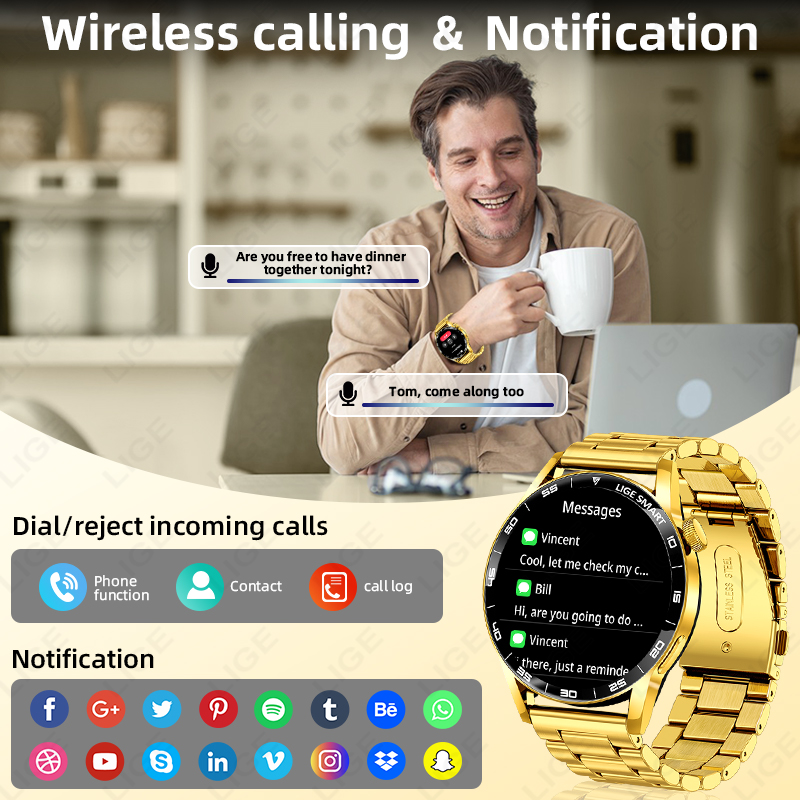LIGE Luksusowy Smartwatch Dla  – Luxury Watch In The World recenzja i cena