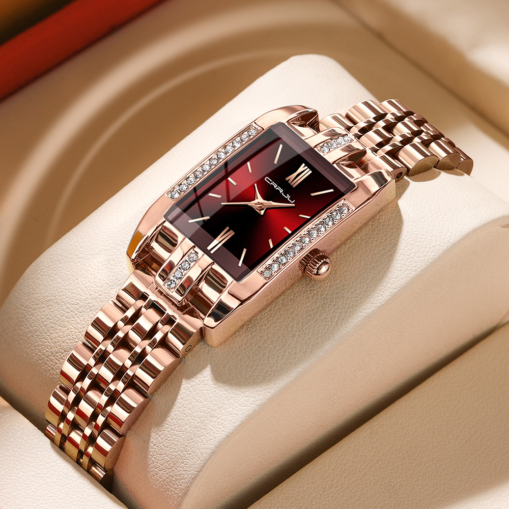 CRRJU Luksusowy Kwadratowy Zeg – Luxury Watch For Sale recenzja i cena