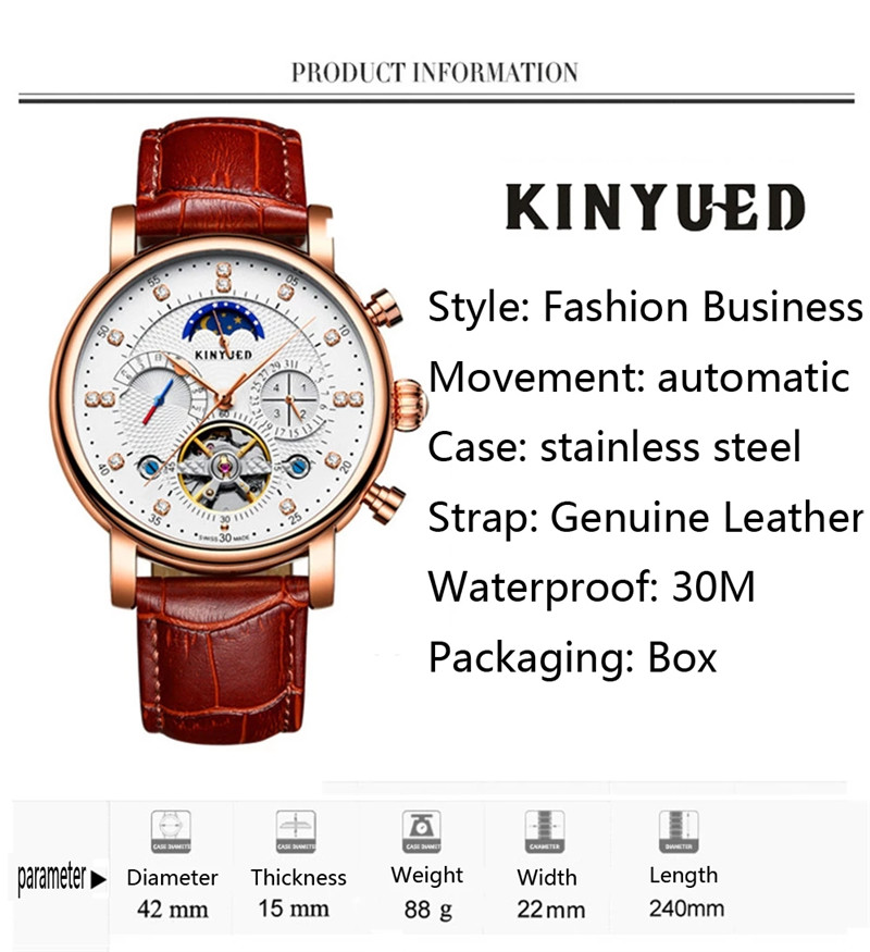 Luksusowa marka KINYUED automa – Luxury Watch On Sale recenzja i cena