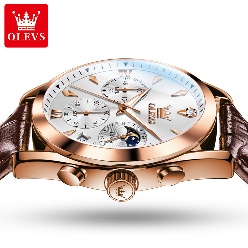 OLEVS Brand New modny zegarek  – Luxury Watch Mockup recenzja i cena
